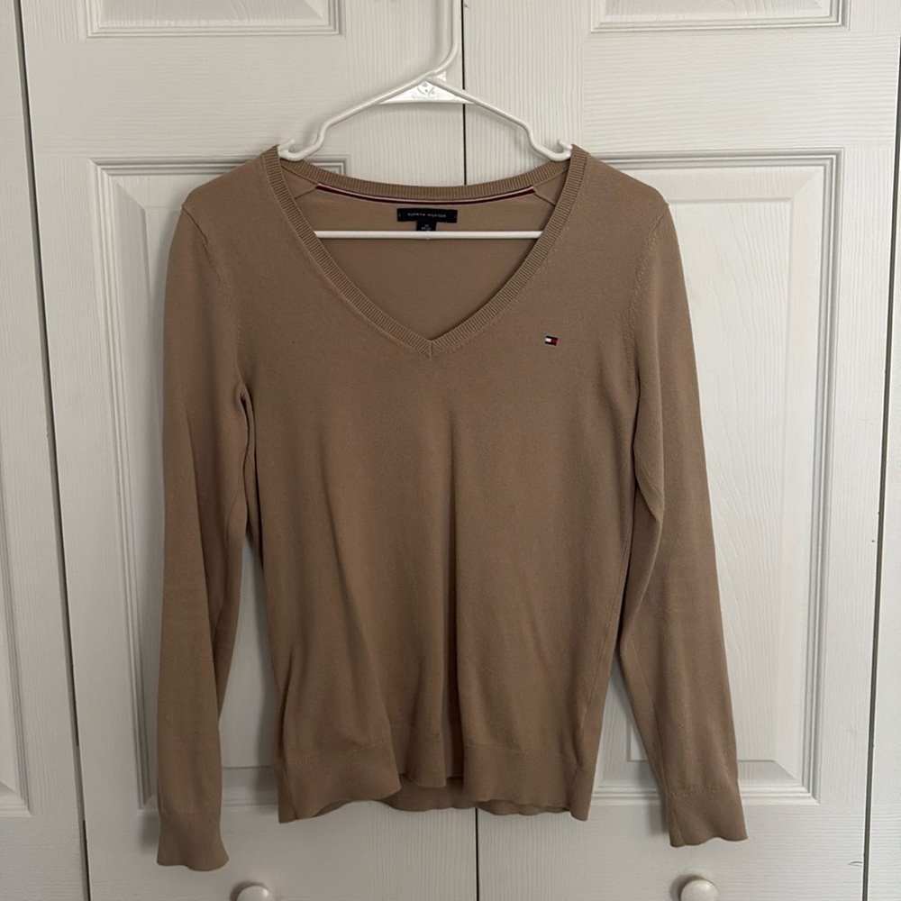 Tommy Hilfigure brown long sleeve top